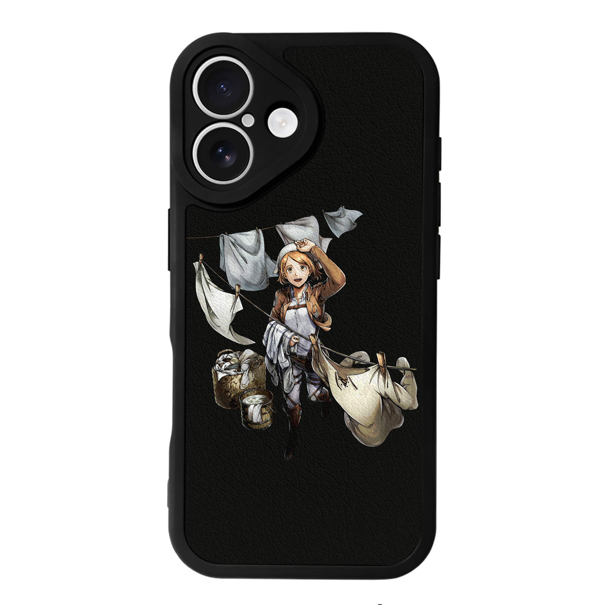 （画像用） 進撃の巨人 ペトラ·ラル Attack on Titan Petra Rall 【iPhone 16シリーズ対応】シリコンスマホケース（レザー調） 材質：シリコン